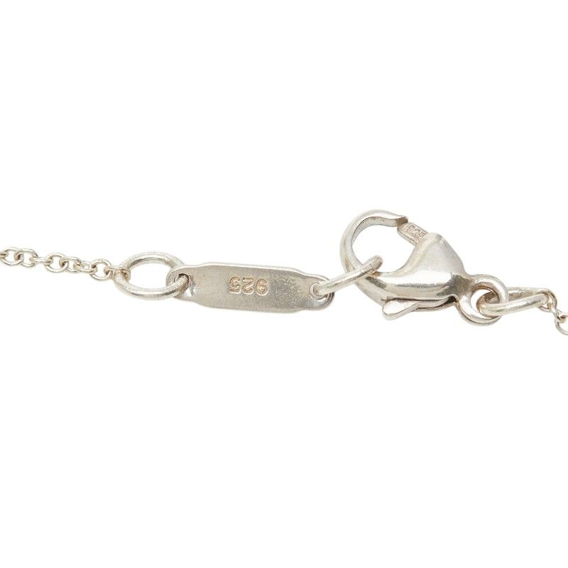 Tiffany & Co Present Box Lock Ribbon Pendant Necklace Silver