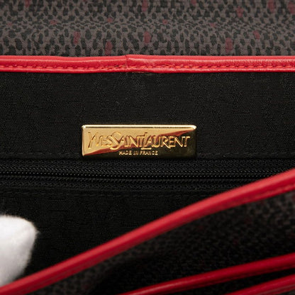 Saint Laurent Crossbody Shoulder Bag Red Multicolor Leather