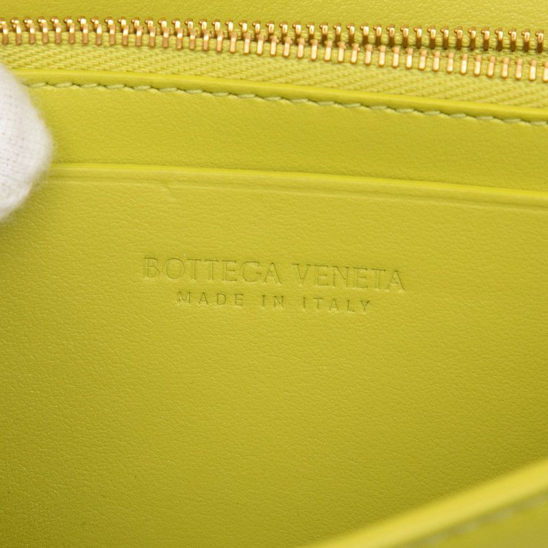 Bottega Veneta Maxi Intrecciato Wallet Green Leather