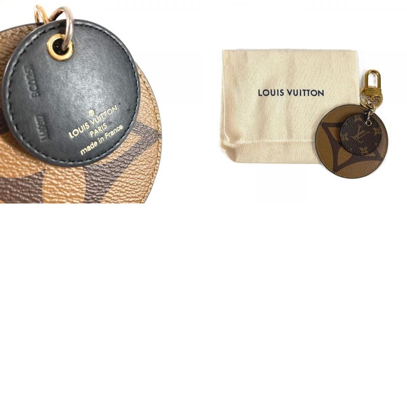 Louis Vuitton Bag Charm Porte Cles Ilustre Monogram Giant Canvas Brown