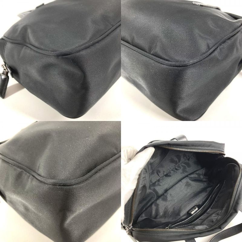 Fendi Handbag Fflogo Nylon Black
