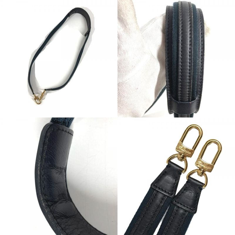 Louis Vuitton Shoulder Strap Unknown Leather Canvas Navy