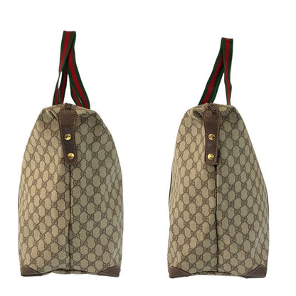 Gucci Vintage Sherry Line GG Supreme Canvas 012 39 Boston Bag