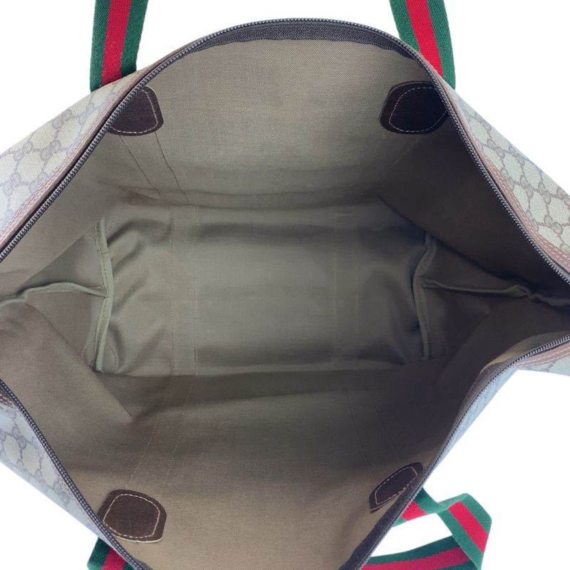 Gucci Vintage Sherry Line GG Supreme Canvas 012 39 Boston Bag