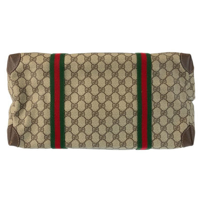Gucci Vintage Sherry Line GG Supreme Canvas 012 39 Boston Bag