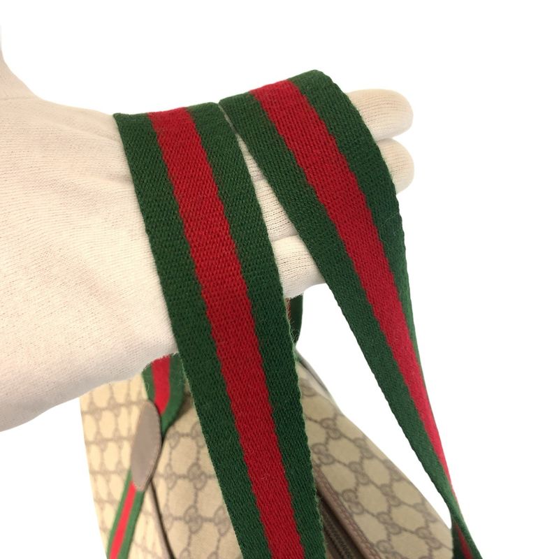 Gucci Vintage Sherry Line GG Supreme Canvas 012 39 Boston Bag
