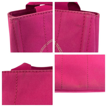 Prada Canapa Pink Gold Canvas Tote