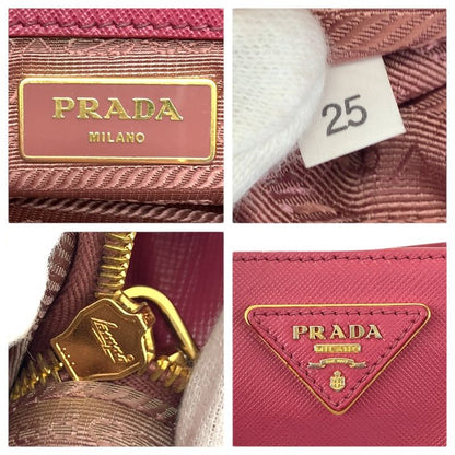 Prada Saffiano Galleria 2-Way Pink Gold Leather Shoulder Bag