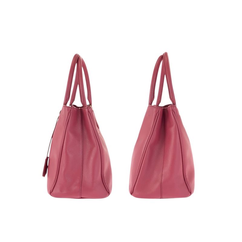 Prada Saffiano Galleria 2-Way Pink Gold Leather Shoulder Bag