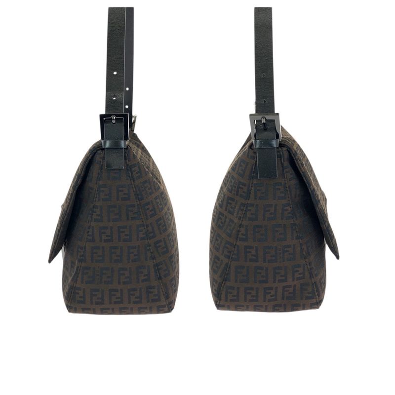 Fendi Vintage Mamma Bucket Zucchino Dark Brown Shoulder Bag