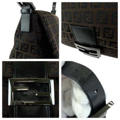 Fendi Vintage Mamma Bucket Zucchino Dark Brown Shoulder Bag