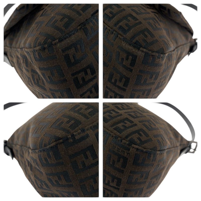 Fendi Vintage Mamma Bucket Zucchino Dark Brown Shoulder Bag