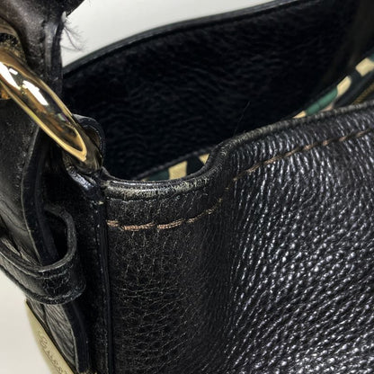 Gucci Guccissima Shoulder Bag Leather Black