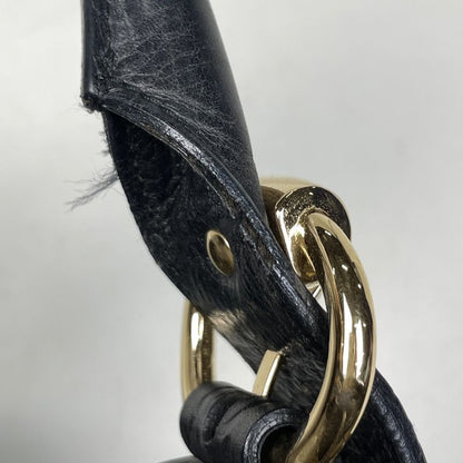 Gucci Guccissima Shoulder Bag Leather Black