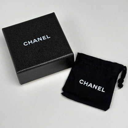 Chanel CC Logo Brooch Camellia Gold Plated White