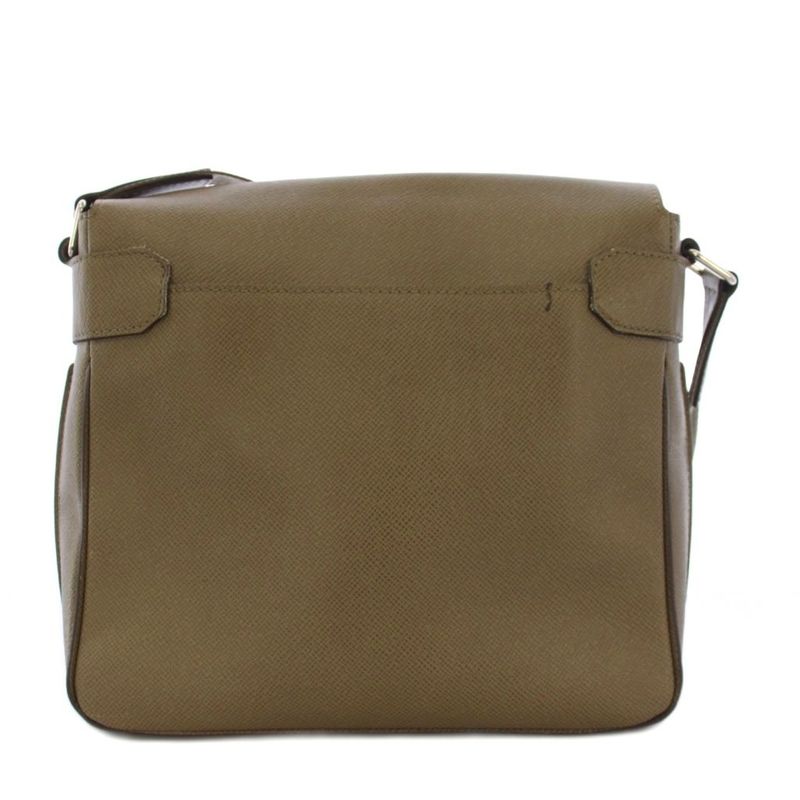 Louis Vuitton Taiga Roman PM Shoulder Bag Leather Gray YT