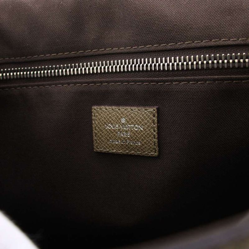 Louis Vuitton Taiga Roman PM Shoulder Bag Leather Gray YT