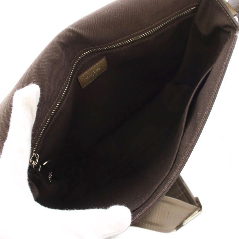 Louis Vuitton Taiga Roman PM Shoulder Bag Leather Gray YT