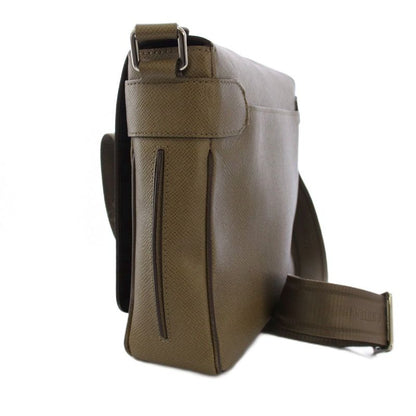 Louis Vuitton Taiga Roman PM Shoulder Bag Leather Gray YT