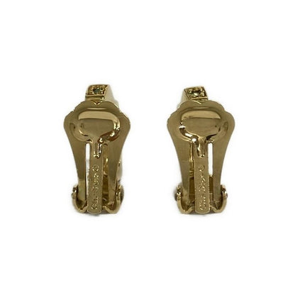Dior Earrings Gold Black Clear
