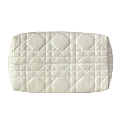 Dior Tote Toujour White Macro Cannage