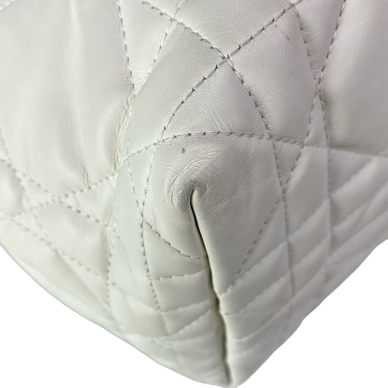 Dior Tote Toujour White Macro Cannage