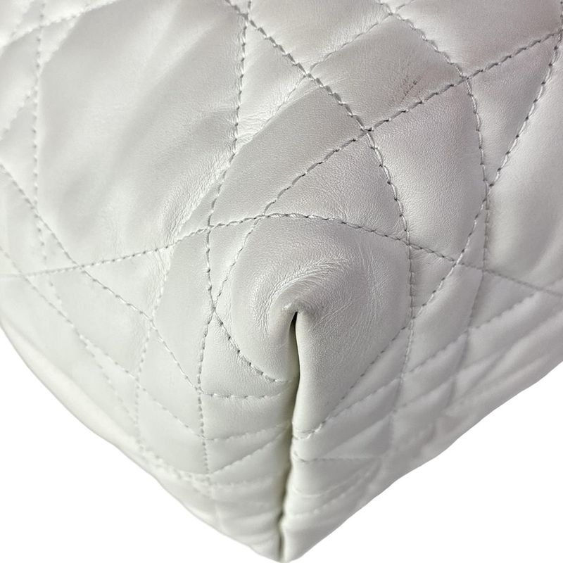 Dior Tote Toujour White Macro Cannage