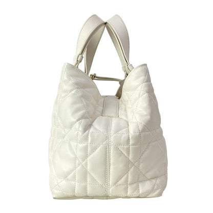 Dior Tote Toujour White Macro Cannage