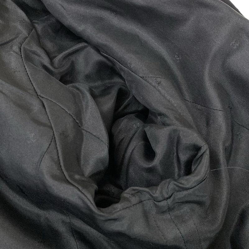 Chanel Skirts Black CC Logo Button Wool Dress