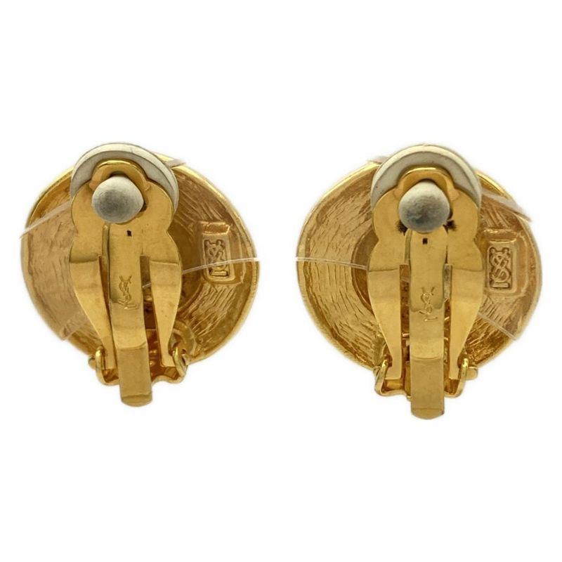 Saint Laurent Yves Earrings Gold