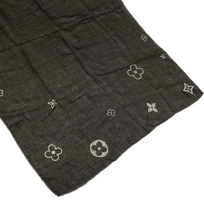Louis Vuitton Shawl Etole Monte Carlo Noir Black Cashmere Scarf