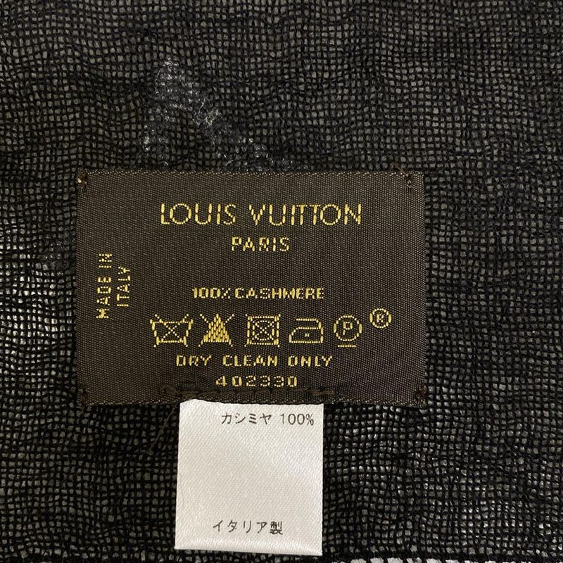 Louis Vuitton Shawl Etole Monte Carlo Noir Black Cashmere Scarf