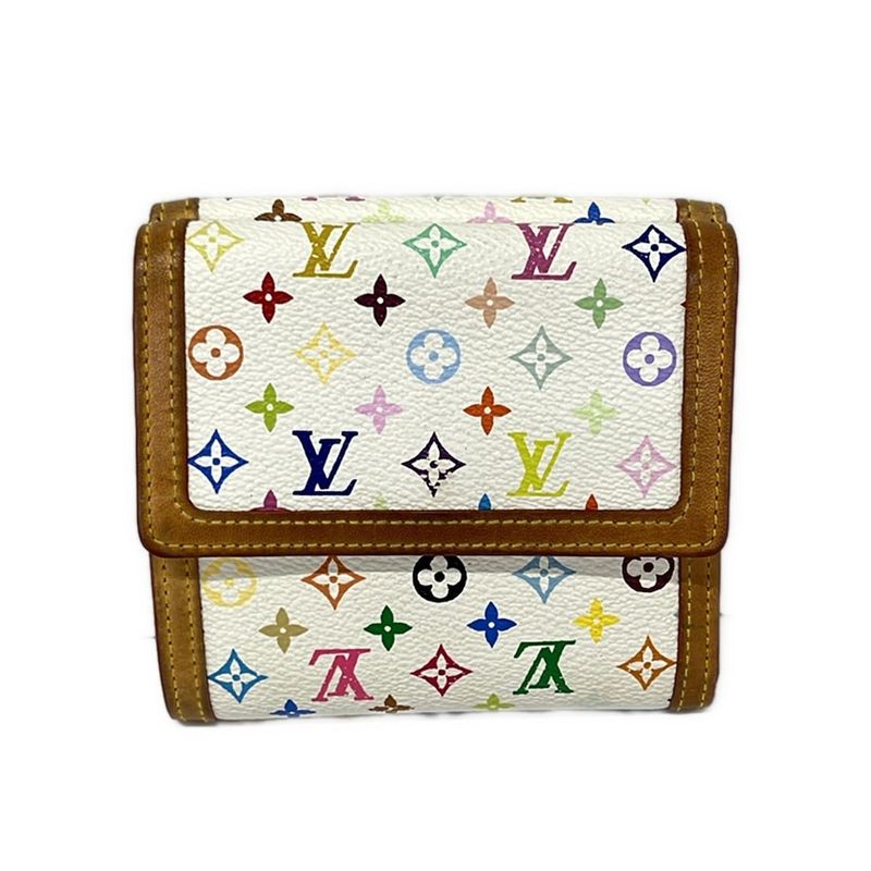 Louis Vuitton Hook Wallet Monogram Multicolor Porte Monet Billets Cult Cles