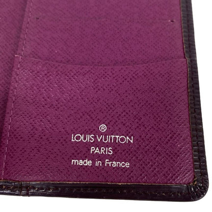 Louis Vuitton Card Case Epi Organizer Doupoche Cassis Leather