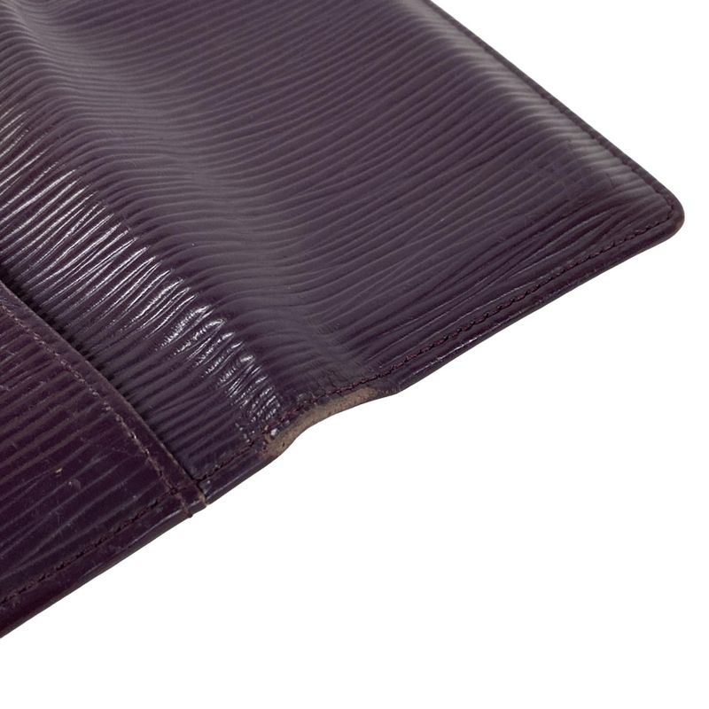 Louis Vuitton Card Case Epi Organizer Doupoche Cassis Leather