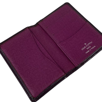 Louis Vuitton Card Case Epi Organizer Doupoche Cassis Leather