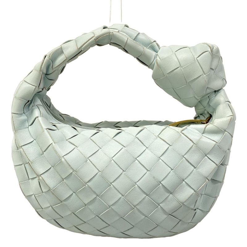 Bottega Veneta Handbag Mini the Jody Light Blue Lambskin