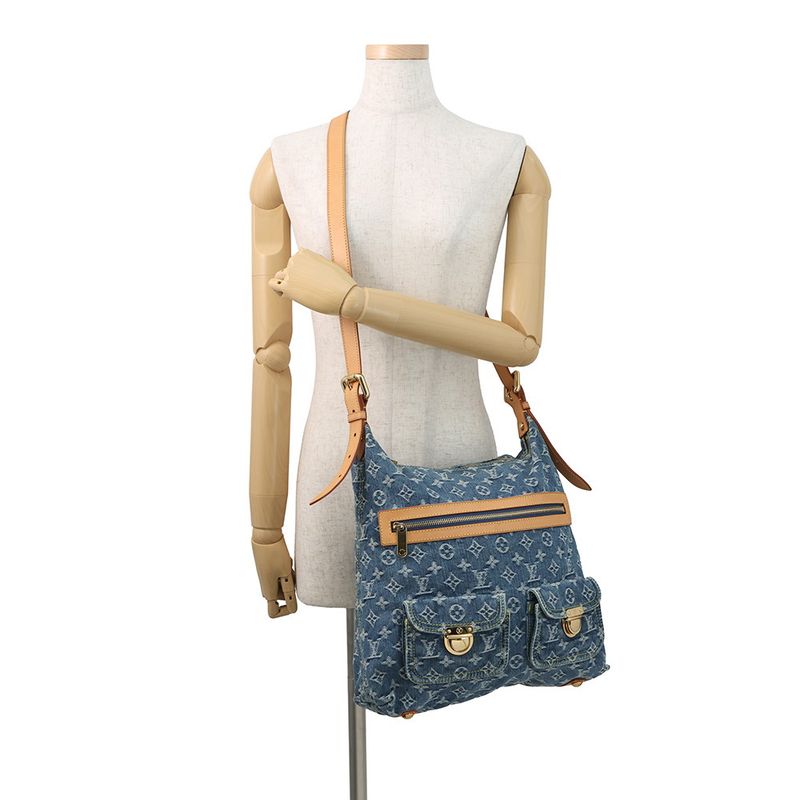 Louis Vuitton Shoulder Bag Monogram Denim Baggy GM 2-Way
