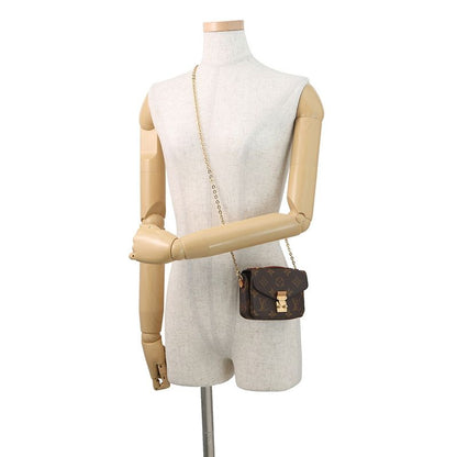 Louis Vuitton Chain Shoulder Bag Monogram Micro Metis 2-Way Pouch