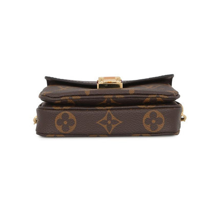 Louis Vuitton Chain Shoulder Bag Monogram Micro Metis 2-Way Pouch