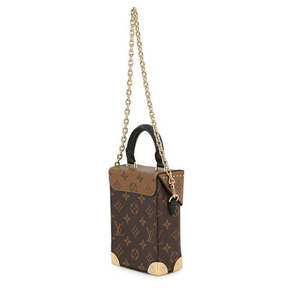Louis Vuitton Monogram Reverse Camera Box 2-Way Chain Shoulder Bag Black