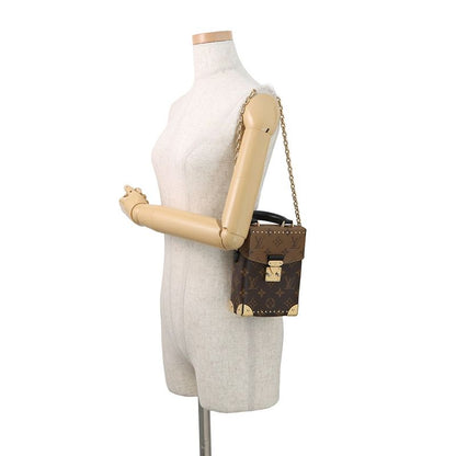Louis Vuitton Monogram Reverse Camera Box 2-Way Chain Shoulder Bag Black