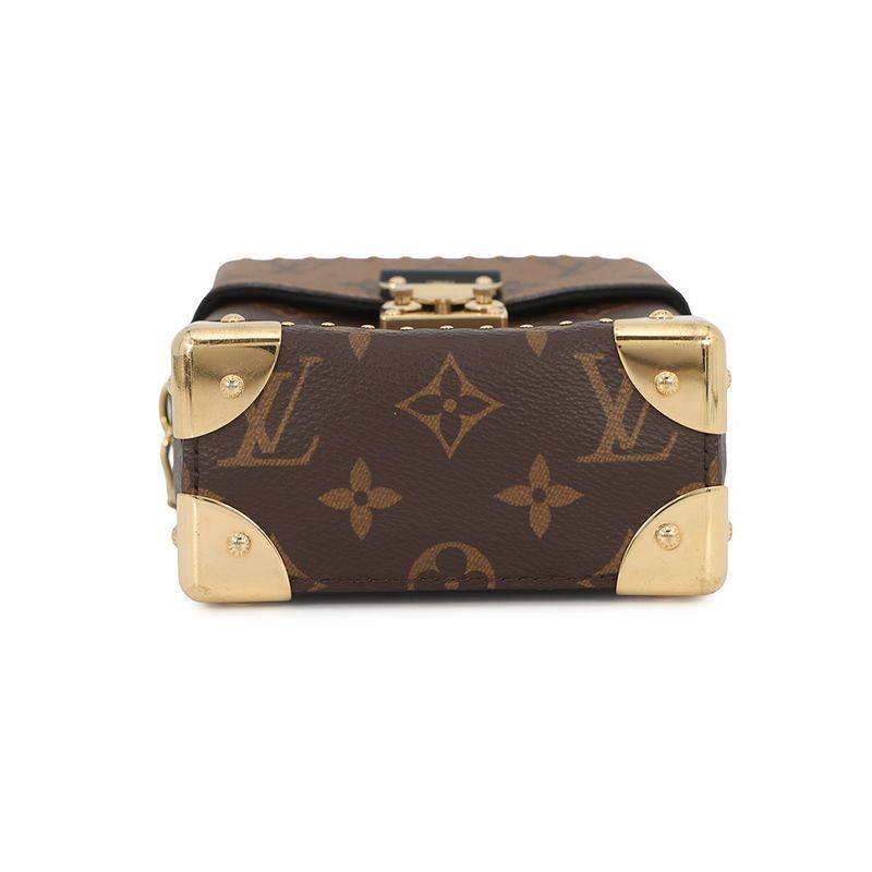 Louis Vuitton Monogram Reverse Camera Box 2-Way Chain Shoulder Bag Black