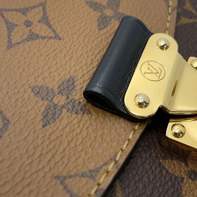 Louis Vuitton Monogram Reverse Camera Box 2-Way Chain Shoulder Bag Black