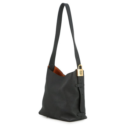 Louis Vuitton Shoulder Bag Calf Leather Low Key Hobo PM Black