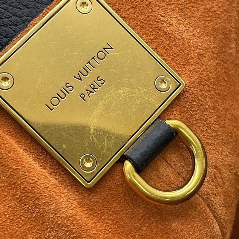 Louis Vuitton Shoulder Bag Calf Leather Low Key Hobo PM Black