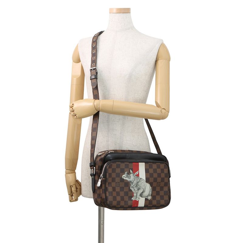 Louis Vuitton Shoulder Bag Damier Ebene Nile PM Sai Chapman Brothers Collaborati