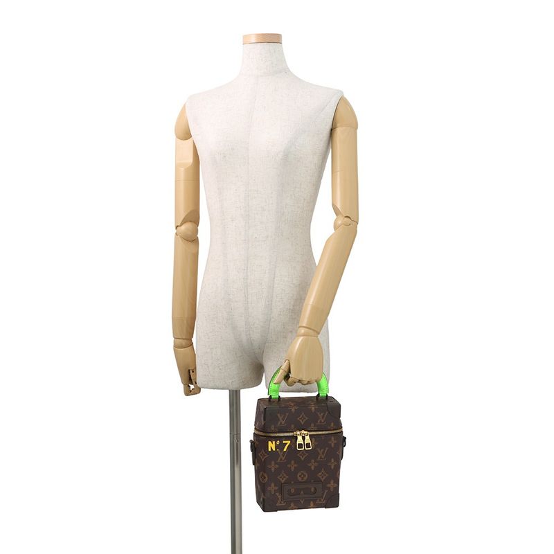 Louis Vuitton Monogram Vertical Box Trunk 2-Way Shoulder Bag Virgil Avro