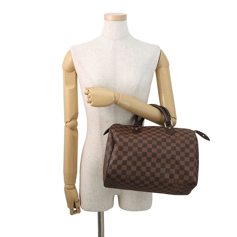 Louis Vuitton Damier Ebene Speedy 30 Mini Boston Bag