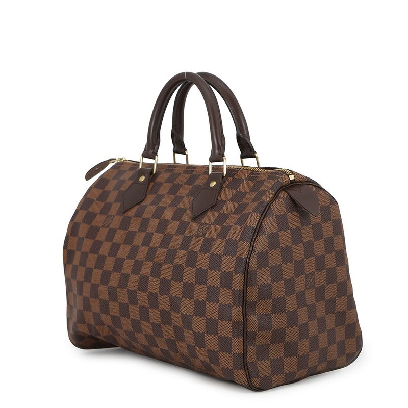 Louis Vuitton Damier Ebene Speedy 30 Mini Boston Bag